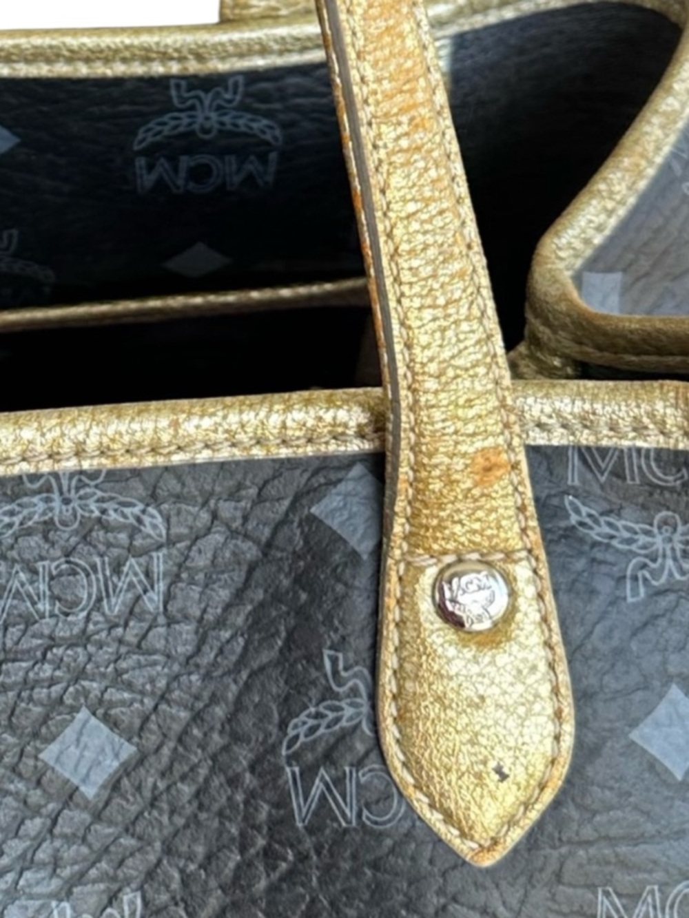 MCM Princess Lion Shopper Monogram Tote - Picture 5 of 14